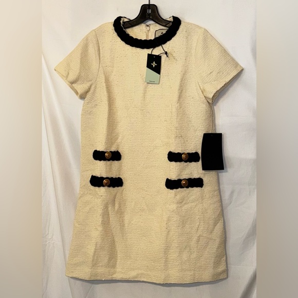 Cream Tweed Jackie Dress - Picture 6 of 11